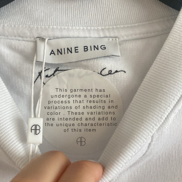 ANINE BING Ramona Kate Moss Cotton Sweatshirt NWT - Picture 13 of 16